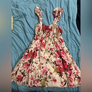 New without tags Abercrombie & Fitch Floral Pink and Green Dress